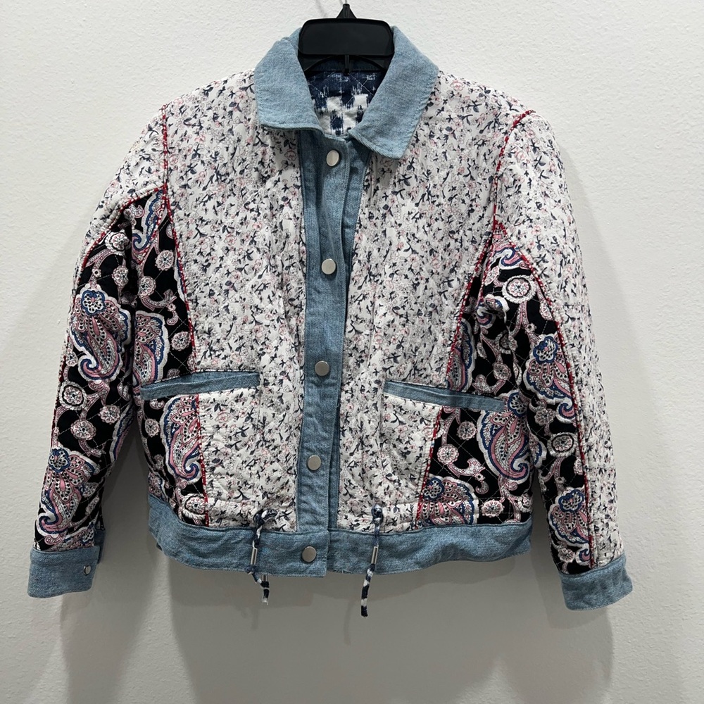 Anthropology Reversible Patch Work Jacket - image 1